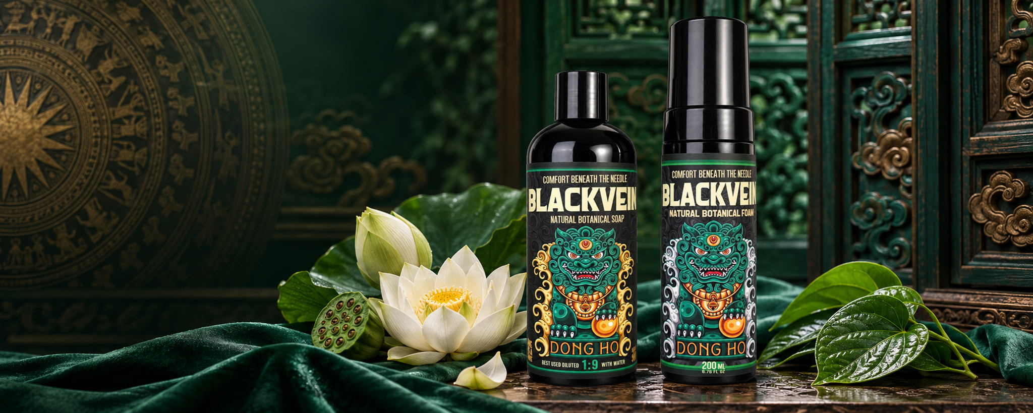Instructions and ingredient – Dong Ho Blackvein Foam Blackvein Slide